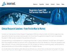 Tablet Screenshot of inamed-cro.com